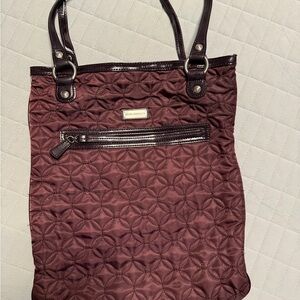 Vera Bradley Deep Burgundy Quilted Tote